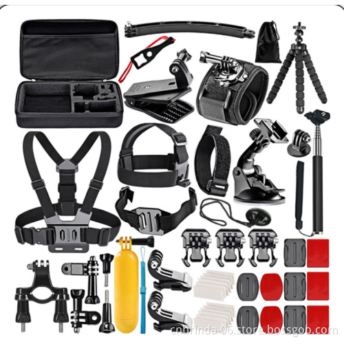 50-In-1 Action Camera Accessory Kit, Compatible with GoPro Hero9 GoPro Max GoPro Fusion Insta360 AKASO DJI Osmo Action Campark
